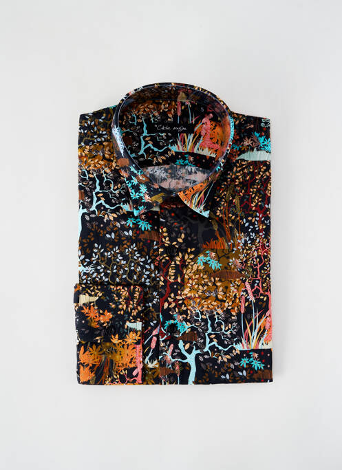 Chemise manches longues noir LA CIBLE ROUGE pour homme