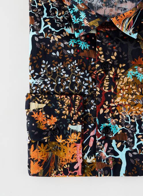 Chemise manches longues noir LA CIBLE ROUGE pour homme