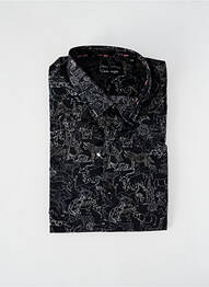 Chemise manches longues imprimé fantaisie noir LA CIBLE ROUGE homme