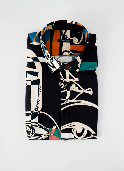 Chemise manches longues noir LA CIBLE ROUGE pour homme