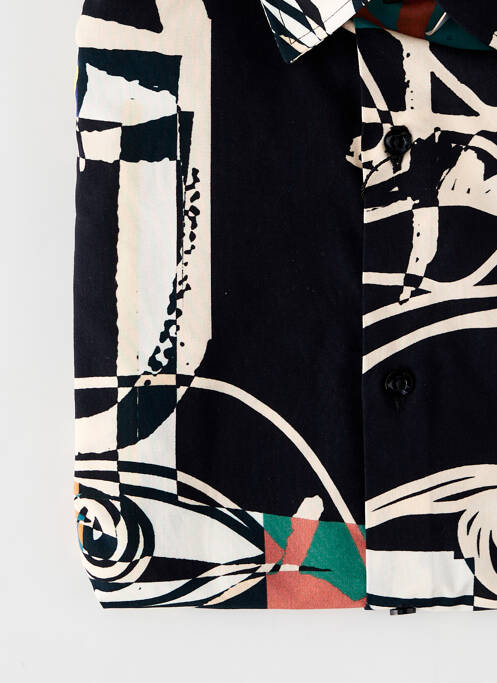 Chemise manches longues noir LA CIBLE ROUGE pour homme