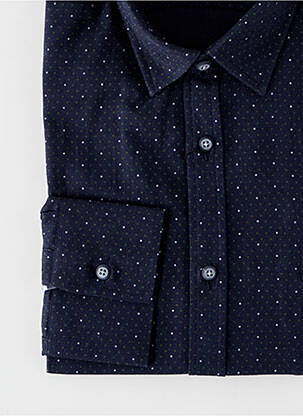 Chemise manches longues coupe cintrée bleu LA CIBLE ROUGE homme
