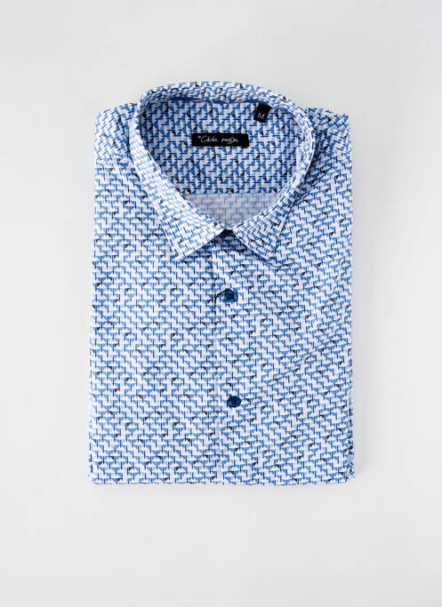 Chemise manches longues bleu LA CIBLE ROUGE pour homme