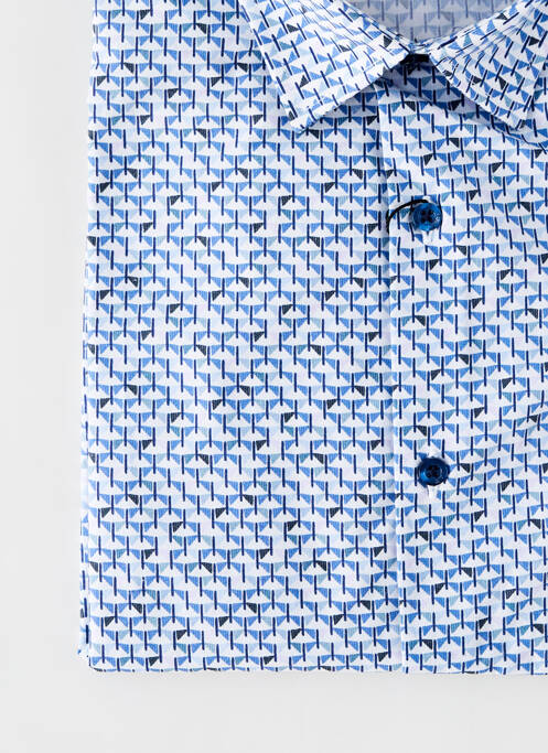 Chemise manches longues bleu LA CIBLE ROUGE pour homme