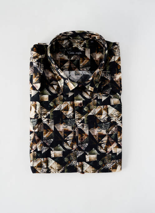 Chemise manches longues noir LA CIBLE ROUGE pour homme