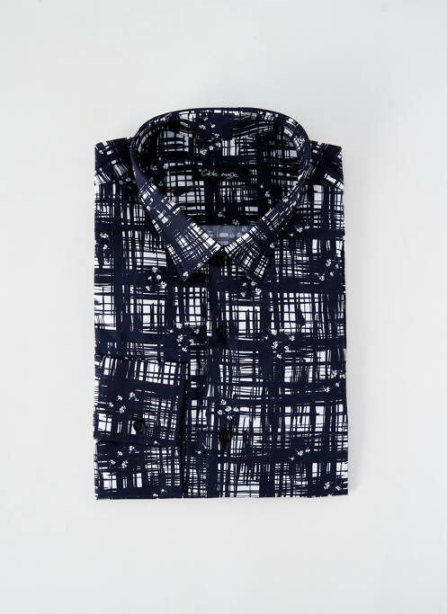 Chemise manches longues imprimé fantaisie noir LA CIBLE ROUGE homme