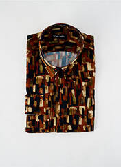 Chemise manches longues marron LA CIBLE ROUGE pour homme seconde vue