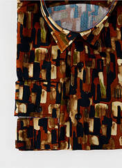 Chemise manches longues marron LA CIBLE ROUGE pour homme seconde vue