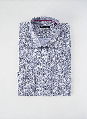 Chemise manches longues imprimé fantaisie bleu LA CIBLE ROUGE homme