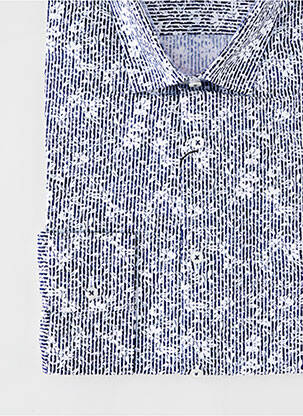 Chemise manches longues imprimé fantaisie bleu LA CIBLE ROUGE homme