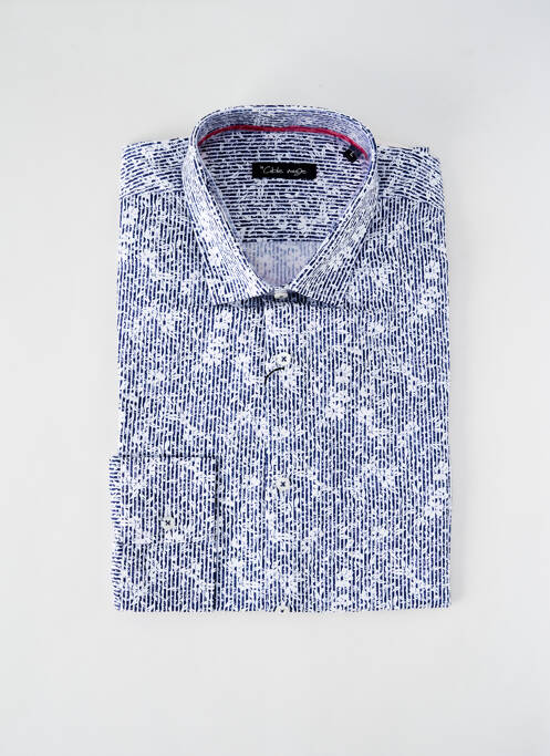 Chemise manches longues bleu LA CIBLE ROUGE pour homme