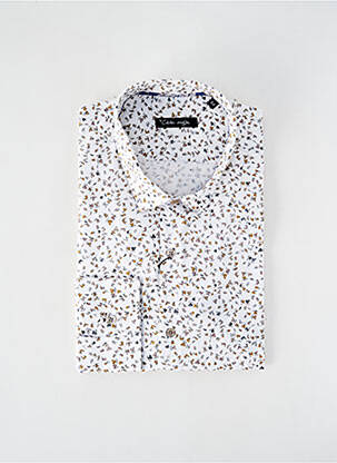 Chemise manches longues imprimé fantaisie blanc LA CIBLE ROUGE homme