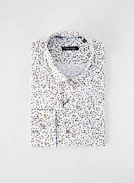Chemise manches longues imprimé fantaisie blanc LA CIBLE ROUGE homme