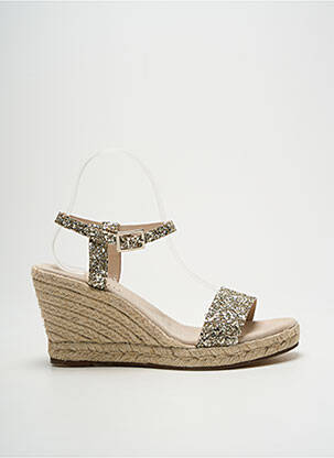 Espadrilles fermeture boucle(s) talon de 7 à 9cm or ESCADRILLE femme