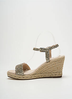 Espadrilles fermeture boucle(s) talon de 7 à 9cm or ESCADRILLE femme