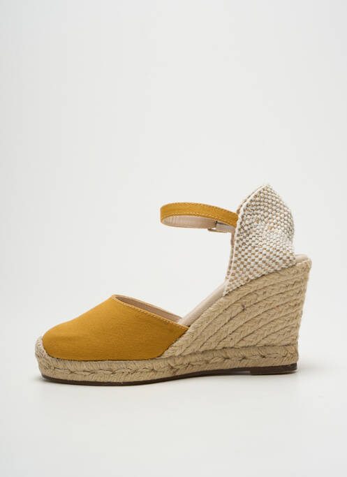 Sandales/Nu pieds jaune ESCADRILLE pour femme