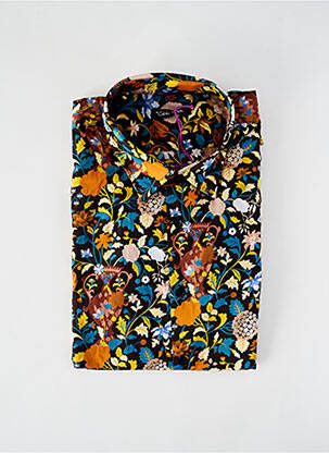 Chemise manches longues coupe droite marron LA CIBLE ROUGE homme