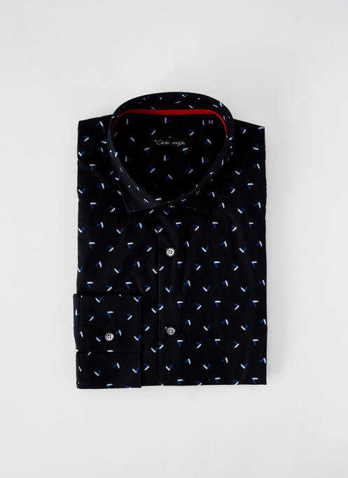 Chemise manches longues noir LA CIBLE ROUGE pour homme