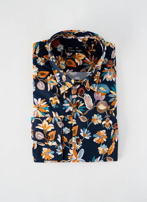 Chemise manches longues bleu LA CIBLE ROUGE pour homme