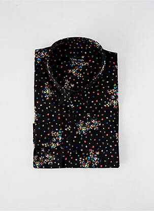 Chemise manches longues imprimé fleurs noir LA CIBLE ROUGE homme