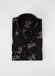Chemise manches longues coupe cintrée noir LA CIBLE ROUGE homme