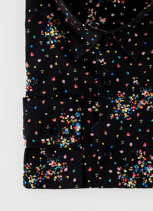 Chemise manches longues noir LA CIBLE ROUGE pour homme