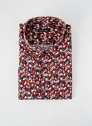 Chemise manches longues imprimé fantaisie rouge LA CIBLE ROUGE homme
