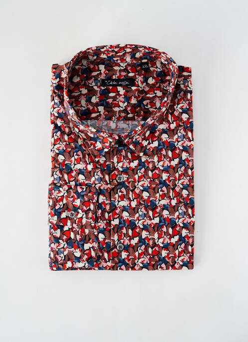 Chemise manches longues imprimé fantaisie rouge LA CIBLE ROUGE homme