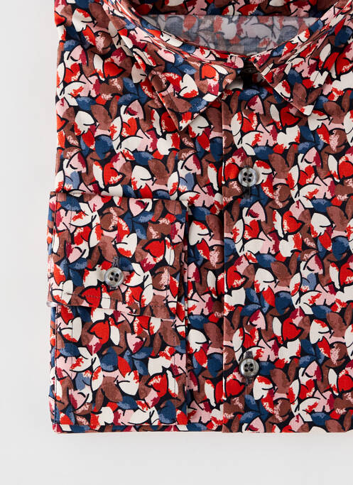 Chemise manches longues imprimé fantaisie rouge LA CIBLE ROUGE homme
