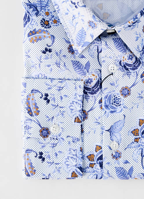 Chemise manches longues bleu LA CIBLE ROUGE pour homme