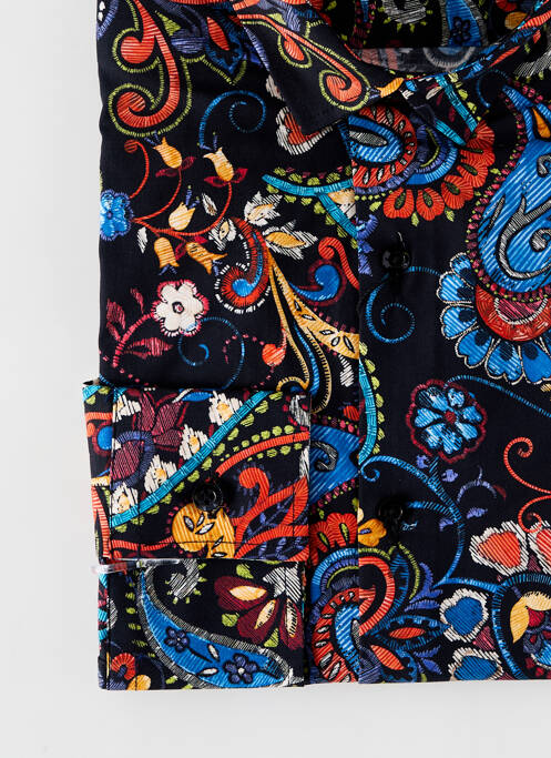 Chemise manches longues noir LA CIBLE ROUGE pour homme