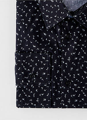 Chemise manches longues imprimé fantaisie noir LA CIBLE ROUGE homme