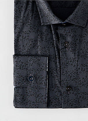 Chemise manches longues imprimé fantaisie gris LA CIBLE ROUGE homme