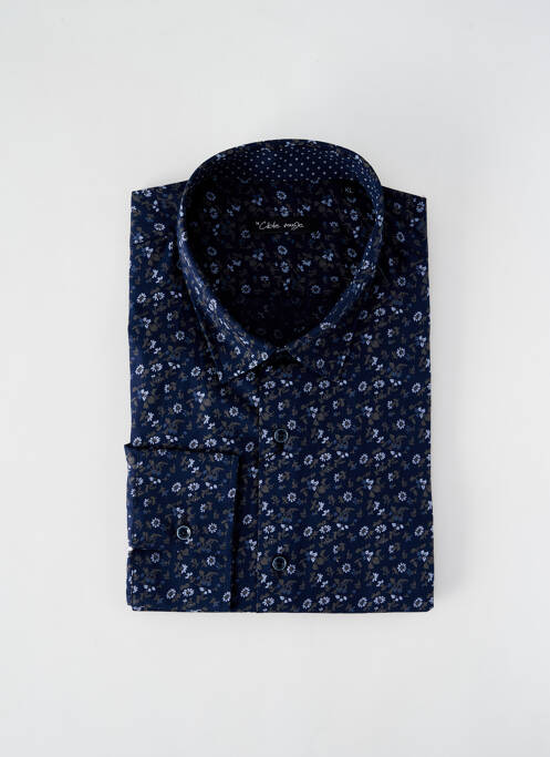 Chemise manches longues bleu LA CIBLE ROUGE pour homme