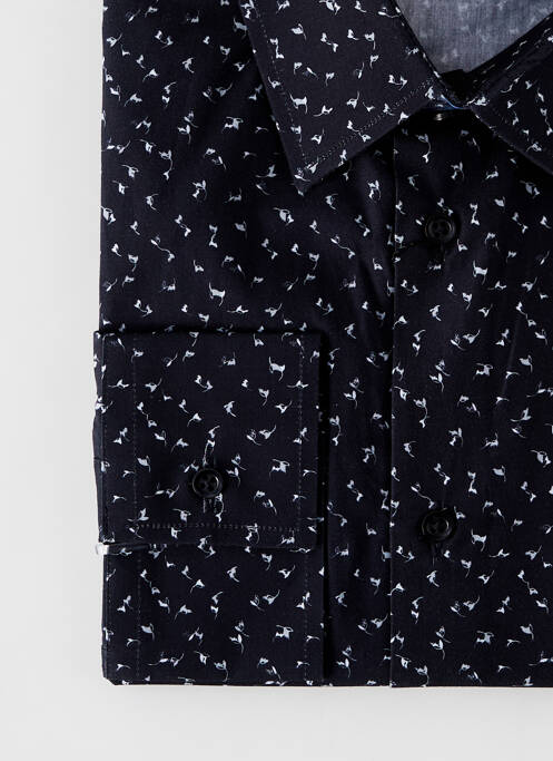 Chemise manches longues noir LA CIBLE ROUGE pour homme