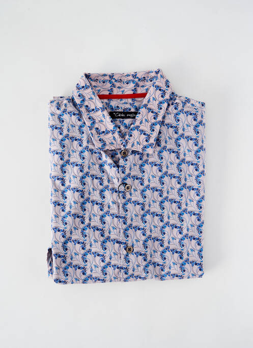 Chemise manches longues rose LA CIBLE ROUGE pour homme