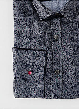 Chemise manches longues imprimé fantaisie gris LA CIBLE ROUGE homme