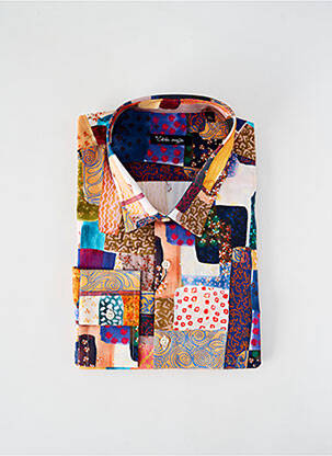 Chemise manches longues orange LA CIBLE ROUGE pour homme