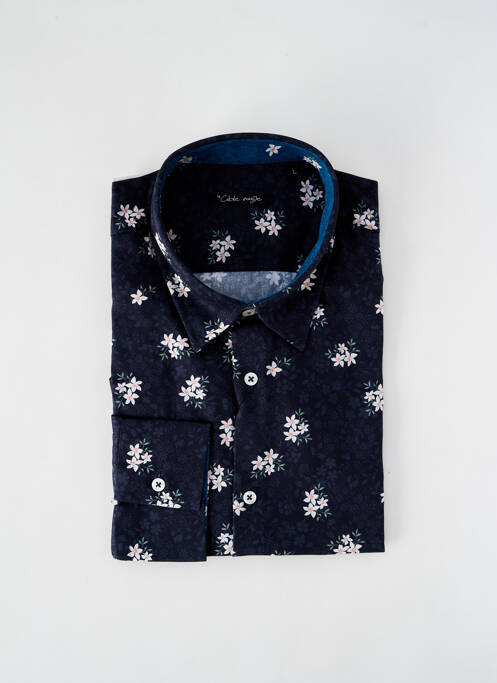 Chemise manches longues coupe cintrée noir LA CIBLE ROUGE homme