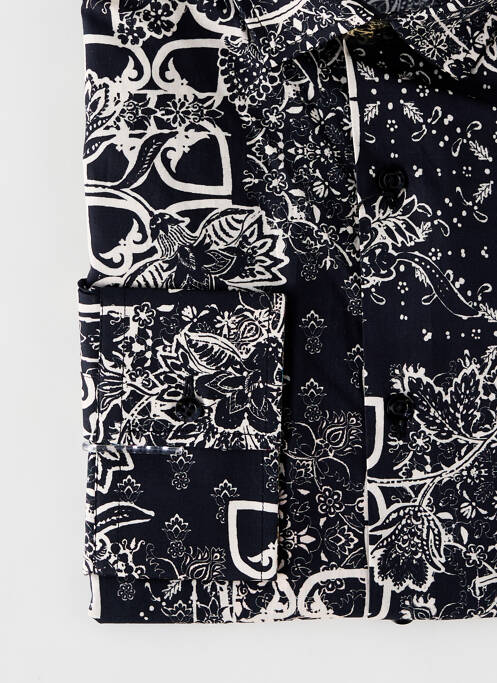 Chemise manches longues imprimé fantaisie noir LA CIBLE ROUGE homme