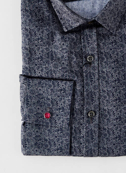 Chemise manches longues gris LA CIBLE ROUGE pour homme