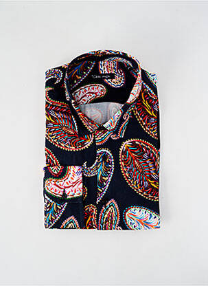 Chemise manches longues coupe droite bleu LA CIBLE ROUGE homme