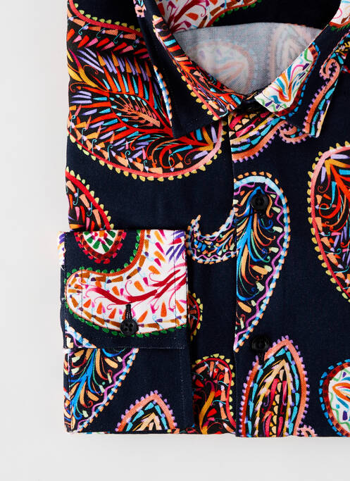 Chemise manches longues bleu LA CIBLE ROUGE pour homme