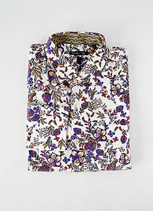 Chemise manches longues coupe cintrée blanc LA CIBLE ROUGE homme