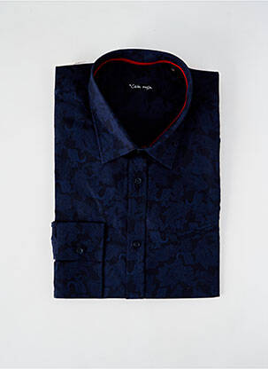 Chemise manches longues imprimé fantaisie bleu LA CIBLE ROUGE homme