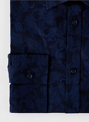 Chemise manches longues imprimé fantaisie bleu LA CIBLE ROUGE homme