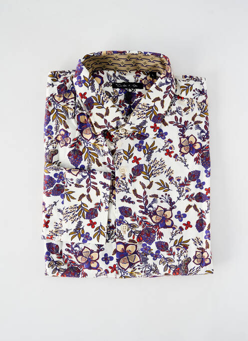 Chemise manches longues blanc LA CIBLE ROUGE pour homme