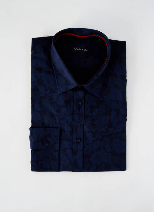 Chemise manches longues bleu LA CIBLE ROUGE pour homme