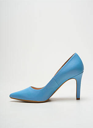 Ballerines type de semelle amortissante talon de 7 à 9cm bleu LODI femme