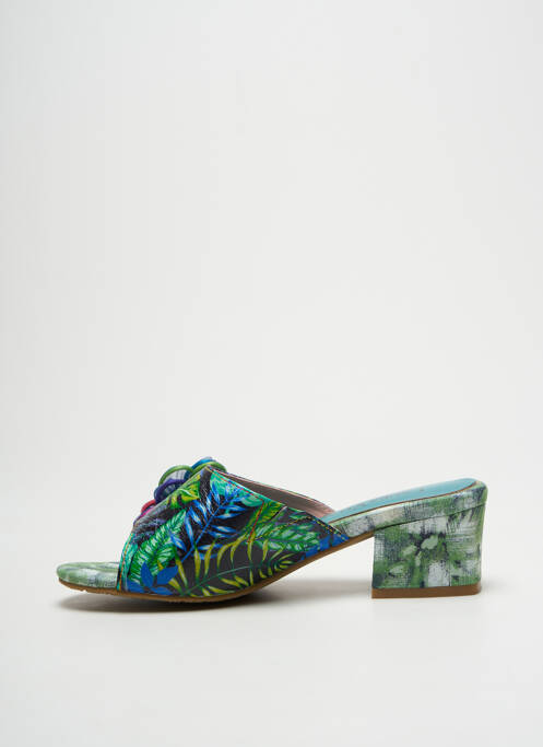 Mules/Sabots vert LAURA VITA pour femme